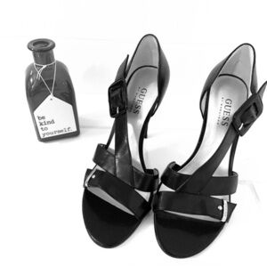 Guess open toe pumps